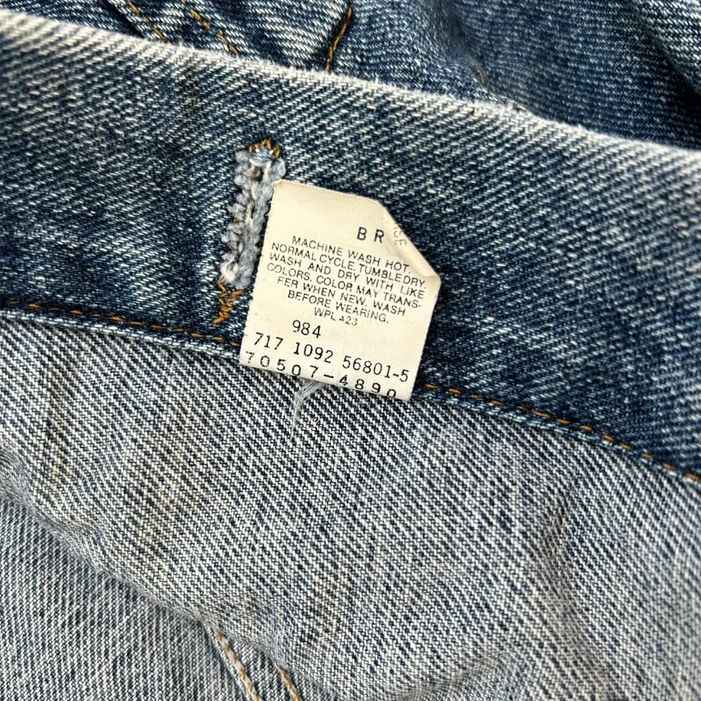 Vintage Levis Jacket Mens Medium 70507 4890 Denim Type 3 Made In USA 80s 90s - Picture 3 of 5